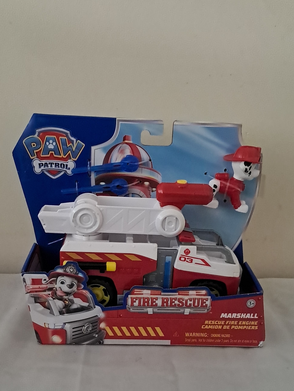 Paw Patrol Red and White Marshall Fire Rescue Truck
